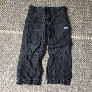 Tag black lined Cargo Pants for Kids